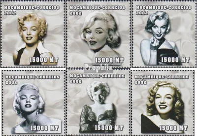 Produktbild von Briefmarken Mosambik 2002 Mi 2421-2426 (kompl.Ausg.) postfrisch Marilyn Monroe