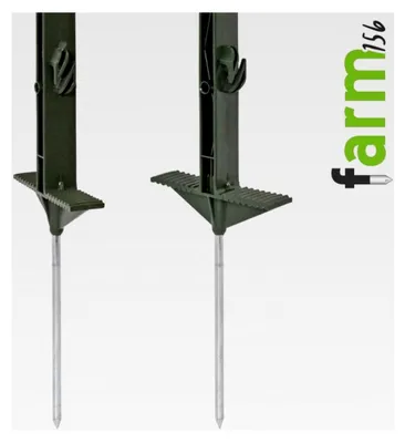 Produktbild von 40 Stück Weidezaunpfähle 156 cm, 11 Ösen, grün