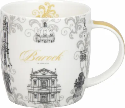 Image de Könitz Gobelet Architecture - Baroque, New Bone China, Gris, 400 ml, 11 7 275 2946