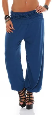 Produktbild von Damen Haremhose Hose Pumphose; Blau S/M/L 36/38/40