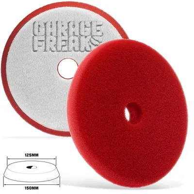 Produktbild von Garage Freaks Polierpad Heavy Cut Foam Pad - hart, rot, 150mm