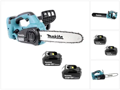 Zdjęcie produktu dla Makita DUC 302 M2 Akumulatorowa pilarka łańcuchowa 36V ( 2x18V ) 30 cm + 2x akumulator 4,0 Ah - bez ładowarki