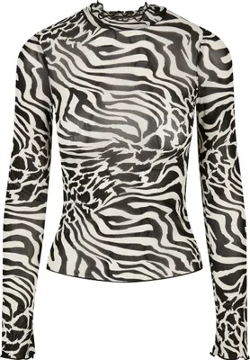Produktbild von Urban Classics Ladies - Mesh Turtleneck Longsleeve - XL