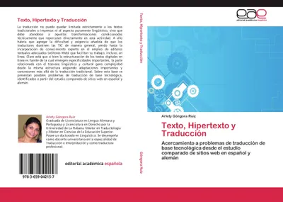 Produktbild von Texto, Hipertexto y Traducción