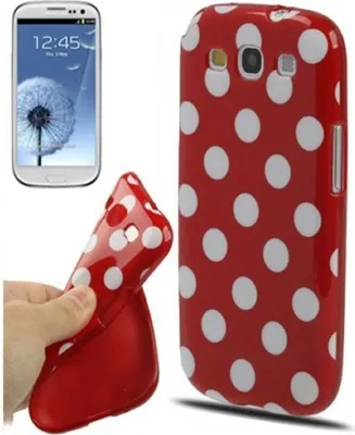 Produktbild von Schutzhülle TPU Case für Case Handy Samsung I9300 Galaxy S3 Rot / Weiss