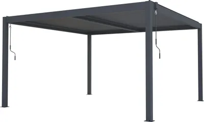 Zdjęcie produktu dla Pergola bioklimatyczna G21 Austin 4x4 m, antracytowa aluminiowa