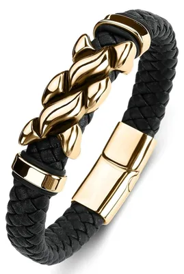 Productafbeelding van Gepersonaliseerde Leren Armband met Bedels