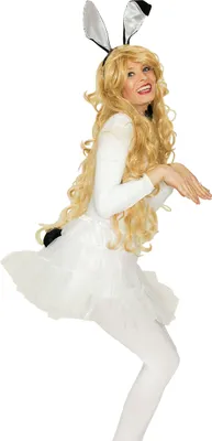 Produktbild von K30250029-1 schwarz-weiß Damen Bunnyset Kaninchen Hasenkostüm