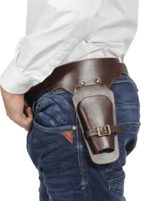 Productafbeelding van Pistoolholster met riem, bruin