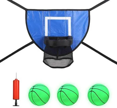 Produktbild von Basketbalring für Trampolins - Leuchtende Balls - Wasserfest - Einfach zu Installieren