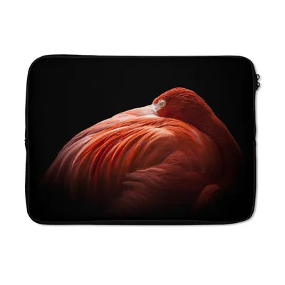 Produktbild von MuchoWow® Laptop Hülle 13 Zoll Flamingo - Federn - Rosa Laptoptasche - Laptophülle - Sleeve - Rundumschutz