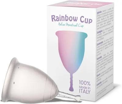 Imagen del producto de Taza menstrual de silicona médica, talla 1, sin látex, para uso durante la menstruación