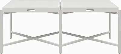 Produktbild von Couchtisch >Barbro< in Weiß - 119x44x61 (BxHxT)
