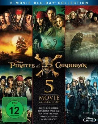 Produktbild von Blu-ray Box Pirates of the Caribbean 1 - 5