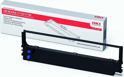 Produktbild von OKI 44173405, ML5790eco, Schwarz, Punktmatrix, 8000000 Zeichen, Patrone, Schwarz