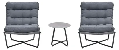 Produktbild von Garden Impressions Danzig Relax Set - 3-teilig - carbon black -  mittel grau - mystic grau -  Glass
