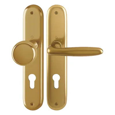 Produktbild von Hoppe Verona Langschildgarnitur Aluminium F4 Bronzefarben 53/273P/1510, WG Wechselgarnitur