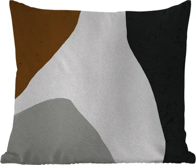 Produktbild von MuchoWow® Outdoor Kissen - Minimalismus - Gestaltung - Formulare - 40x40 cm - Wetterfest - Lounge Kissen - Kopfkissen - Interieur - Polster mit Bild