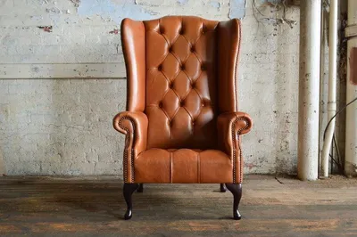 Productafbeelding van Luxe fauteuil, fauteuil met één zitplaats, sofa, bank, leer, textiel, gestoffeerd, Chesterfield-stijl