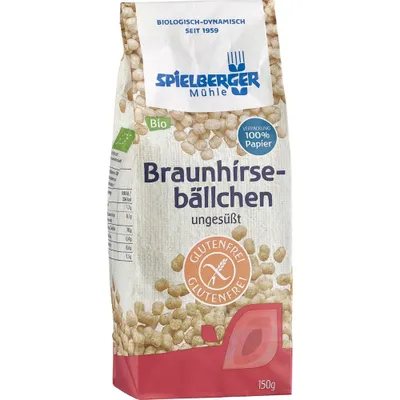 Produktbild von Braunhirse-Bällchen - ungesüßt glutenfrei 150g