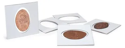 Produktbild von Matrix Münzrähmchen, weiß, Pressed Pennies, selbstklebend, 25er-Pack