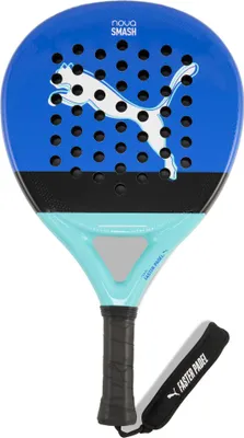 A padel racket is shown against a white background.