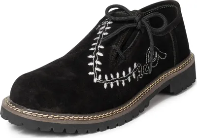 Produktbild von PAULGOS Trachtenschuhe Echt Leder Haferlschuhe Haferl Stickerei in 4 Farben Gr. 39-47