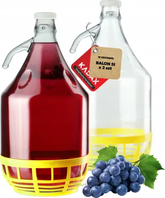 Immagine prodotto di Pallone da vino KADAX, pallone in vetro per vino, botte da vino in vetro, pallone da fermentazione, botte da vino in vetro