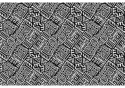 Image de Autocollant ethnique pour meubles Efiah 60 x 90 cm