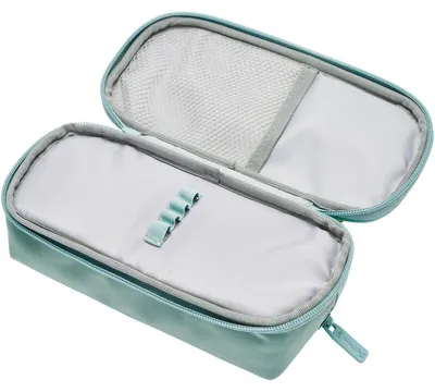 Produktbild von Pelikan Quattro Twill, Weiches Federmäppchen, Twill, Mintfarbe, Einfarbig, Reißverschluss, Erwachsene/Kinder