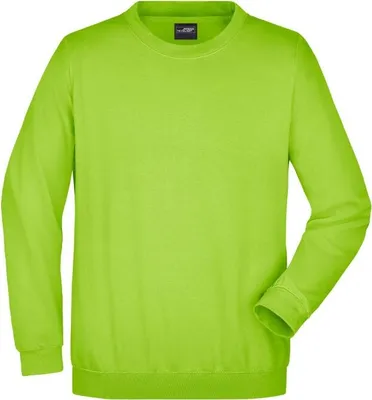 Produktbild von Klassisches Komfort Rundhals-Sweatshirt lime-green, Gr. 3XL