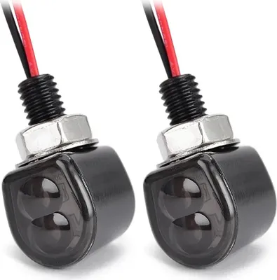 Immagine prodotto di Mini indicatori a LED per moto FR12 ECE 2 pezzi neri colorati