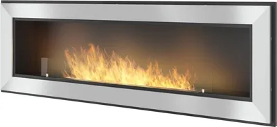 Obrázok produktu pre Rám 1500 z nerezovej ocele SimpleFire vstavaný krb na bioetanol so sklom