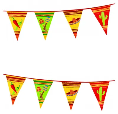 Obrázek produktu pro vlajková linie Mexiko Fiesta 6 metrů