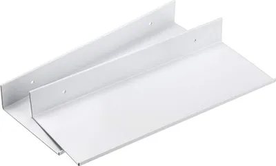 Produktbild von Aluminiumlegierungs Wandplanken Set 2-teilig - Weiß - Wohnzimmer Büro Schlafzimmer Badezimmer Küche - 30 cm