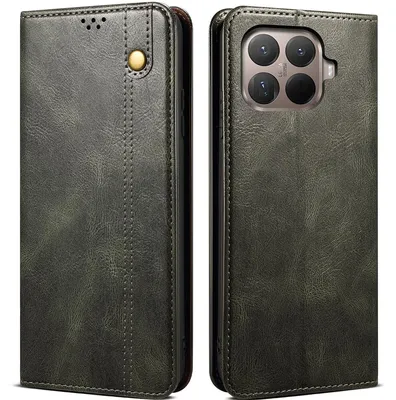 Immagine prodotto di Custodia per Xiaomi 15T Pro, custodia protettiva in pelle con funzione di supporto Verde