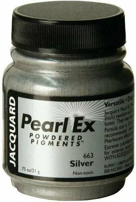Produktbild von Jacquard Pearl Ex Pigment silber 21 g - kreatives Pulver für Bastelprojekte
