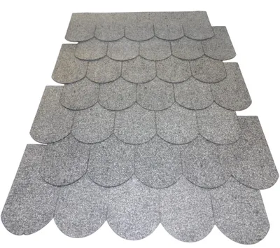 Produktbild von 2 Sets Dachschindeln Biberschwanz (100 mm) grau 0,60 m² Vogelhaus Nistkasten