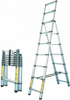 Produktbild von G21 Teleskopleiter - Trittleiter 6390402