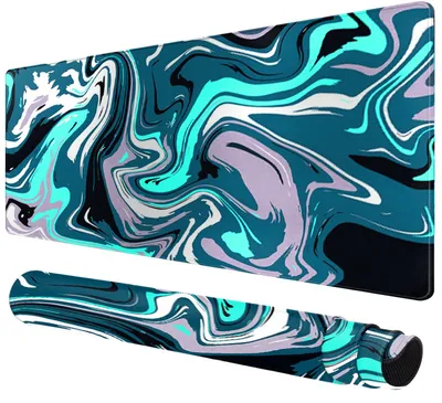 Productafbeelding van Grote muismat voor het bureau – 800 x 400 mm gaming muismat met afgewerkte randen, antislip onderkant, en geschikt als ondergrond voor toetsenbord en muis