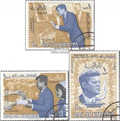 Produktbild von Briefmarken Ras al Chaima 1965 Mi 12-14 (kompl.Ausg.) gestempelt Präsident Kennedy