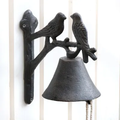 Produktbild von Vogelpaar Türglocke aus Gusseisen