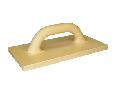 Produktbild von Kunststoff-Reibebrett 280 x 140 mm – Glättscheibe mit Zellgummibelag – Profi-Putzbrett für Maurer & Verputzer