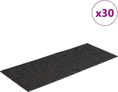 Zdjęcie produktu dla Maty na schody samoprzylepne 30 szt. 60x25 cm Antracytowe prostokątne