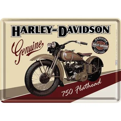 Immagine prodotto di Nekupto Cartolina di latta Harley-Davidson 750 Flathead NA10122