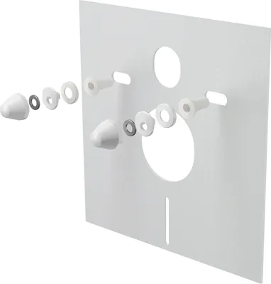Produktbild von alcadrain Schallschutz für Wand-WC und Bidet mit Zubehör und Weißabdeckung