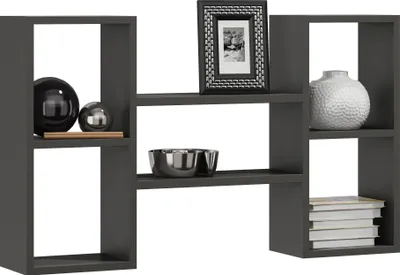 Produktbild von MATKAM Polon Wandregal in moderner Optik |B/H/T 92 x 65 x 21 cm | Holzstärke 18 mm | In verschiedenen Ausführungen erhältlich | Max. Belastung 20 kg (Anthrazit Grau)