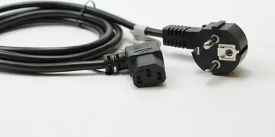 Produktbild von Nedis Stromkabel Kaltgeräteanschlusskabel IEC-320-C13 90° abgewinkelt 2m