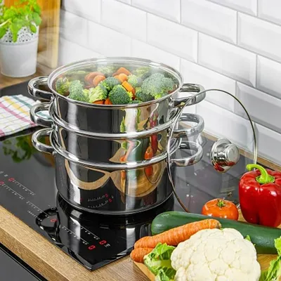 Produktbild von Edenberg Dampfgar-Topf Edelstahl 4 Liter Kochtopf