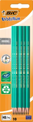 Produktbild von BIC Ecolutions - Bleistift BIC Evolution Ecolutions 655 HB | Blasen Sie ein 10 Stück
